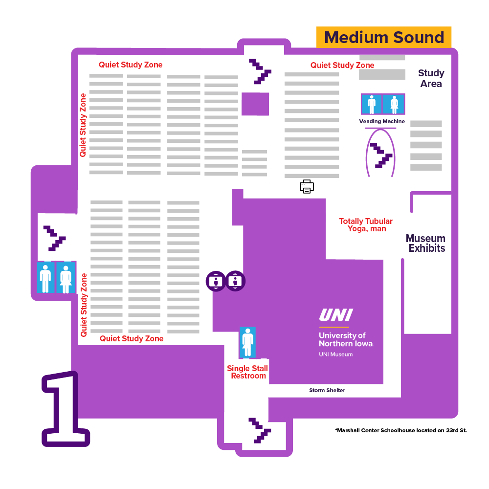 1st Floor Rod Library RodCon event map